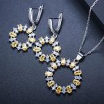 CZ Earrings for Women Crystal Nacklace Jewelry Female Accessories Jewelry