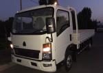 3-5 Tons HOWO Light Truck ZZ1047C3414C1R45 White Light Duty Commercial Trucks