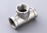 150LB PN25 SS304 Threaded Pipe Fittings , Threaded Tee Fitting