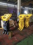 Customized Excavator Hydraulic Rotating Grapples For Wood Cutting
