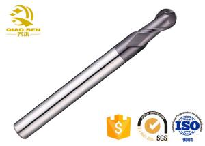 Quality CNC Two Flute Carbide Ball End Mill High Strength Accuracy More Than 0.01mm wholesale