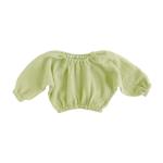 Little Girls 100% Cotton Muslin Fabric Blouses Gauze Long Sleeve Pullover Shirts