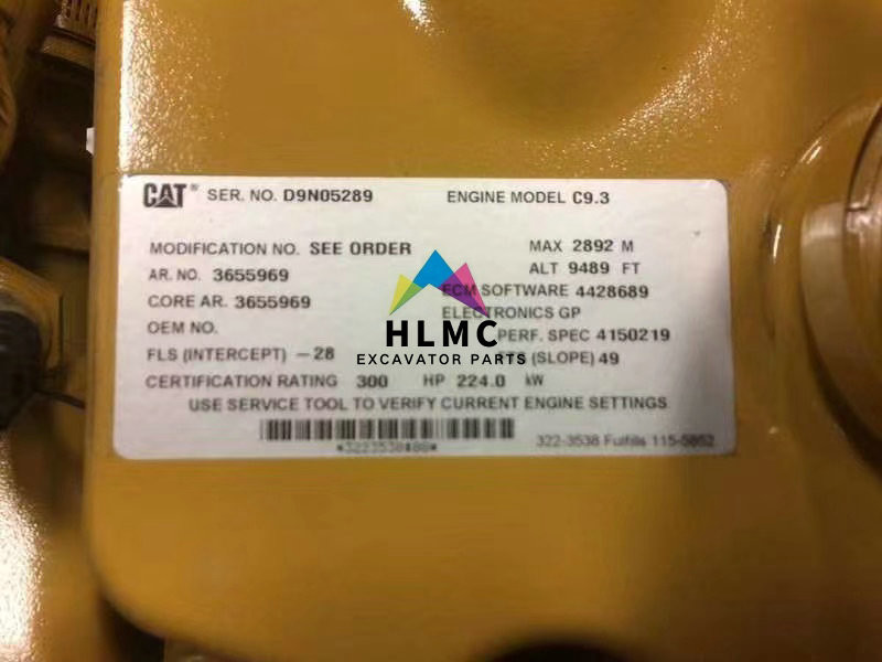 Complete Motor C9.3 Engine Assy C9.3 Diesel Engine Assembly 336E 336EL 336F CA3655969 365-5969 3655969