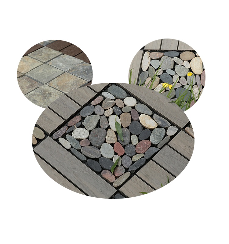 Garden Wood-Plastic Composite Flooring Everjade Stone Tiles Natural Stones Tiles