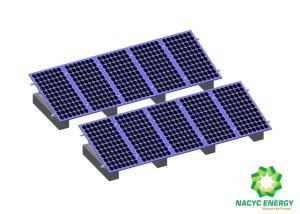 Quality Triangular Shaped Flat Rooftop Solar Mounting Brackets Anodized Aluminum Solution wholesale