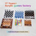 16'' Custom Acrylic Backgammon Precision Dice Chips Backgammon Luxury