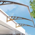 Chemical Pressure Treated PC Sheet Awning Canopy for Bus Station and Window