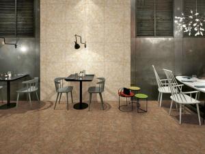 Quality Yellow Modern Porcelain Floor Tile , Matt Porcelain Bathroom Tile wholesale