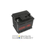 44AH 20HR 300A 6 Qw 38H Car Start Stop Battery Automotive Lead Acid Battery