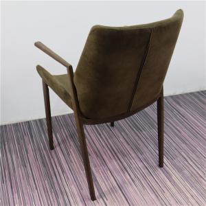 Quality Luxury Metal Wood Frame Kitchen PU Painted Dining Chair wholesale