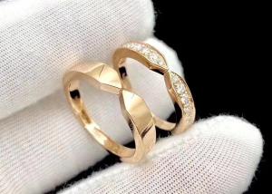 Quality Snake 18k Gold Diamond Engagement Ring 0.30ct 3.98g weight Prong Setting wholesale
