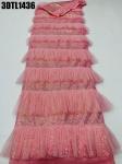 Fashion week 3D flowers lace with sequins african lace fabric embroidery fabric