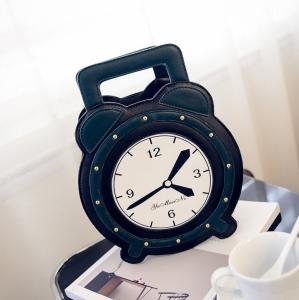 Quality Cartoon cute alarm clock female PU leather messenger bag cute candy colored female wholesale