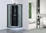 900x900x2150mm Quadrant Shower Enclosure Black 5mm