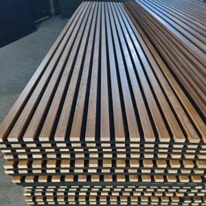 Quality Streamlined Ceiling Acoustic Wood Wall Panels Slat Design wholesale