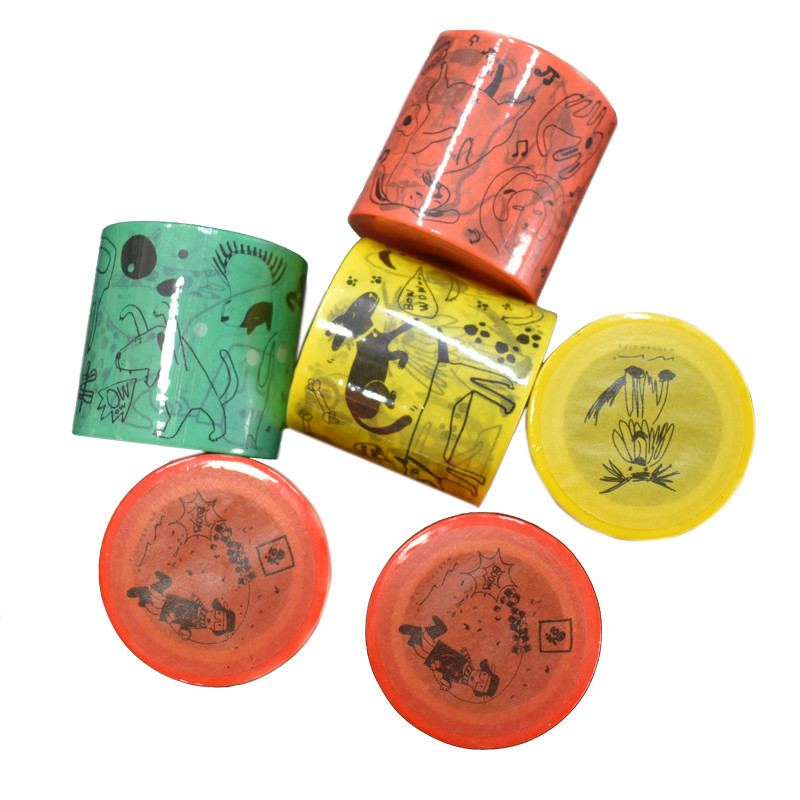 Custom logo washi paper tape pantone colorful adhesive paper tape masking tape