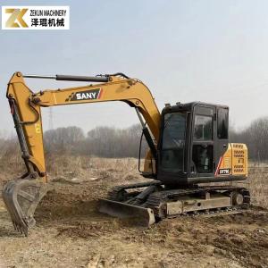 Quality Used Sany SY75C 7 Ton Mini Reconditioned Hydraulic Crawler Excavator wholesale
