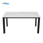 1500*850mm contemporary customized Ceramic top Dining Table, knock down