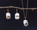 Natural Baroque Pearl necklace natural metallic baroque pearl necklace special