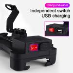 Sunproof motorcycle bike e-bike phone charger holder
