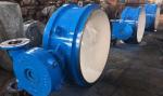 Flowseal Double Flange Triple Eccentric Butterfly Valve Gear Operated Customized