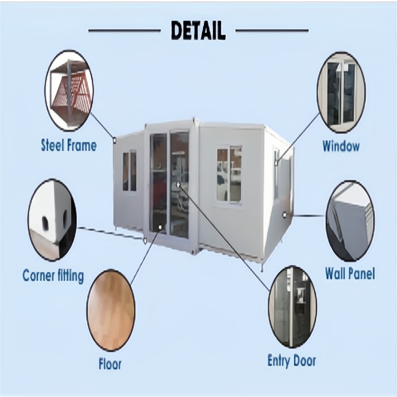 20 Ft Expandable 40Ft Mobile Living Container House for Expandable Container Home