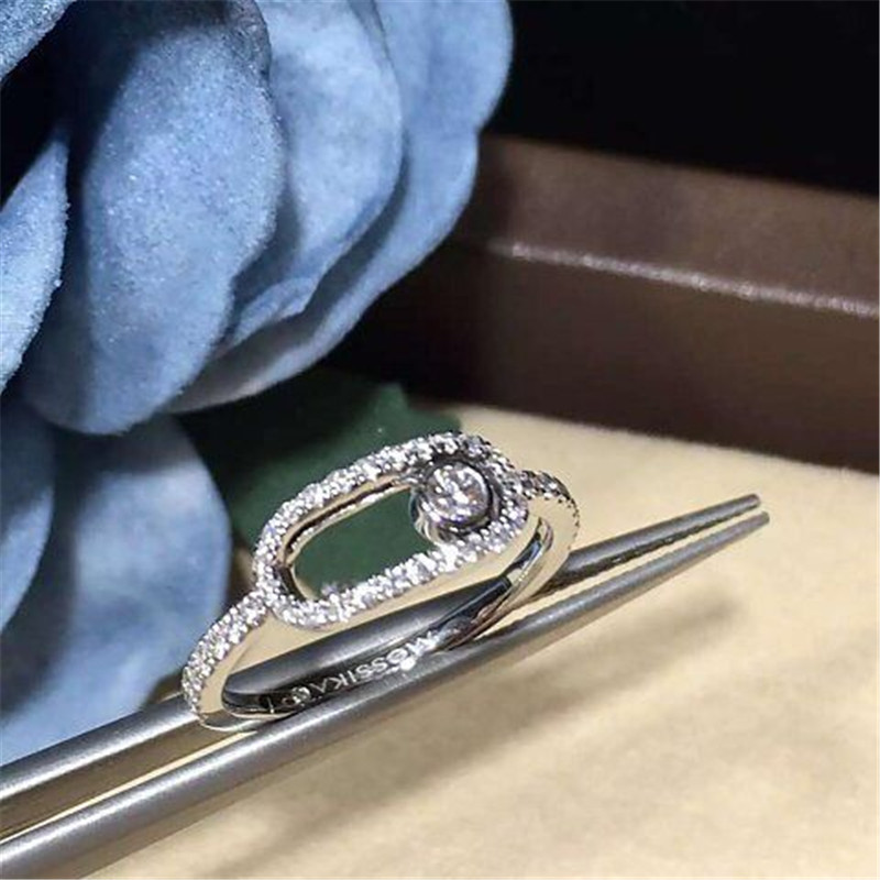 Jewelry factory in Shenzhen, China Mk ring 18k white gold yellow gold rose gold diamond ring