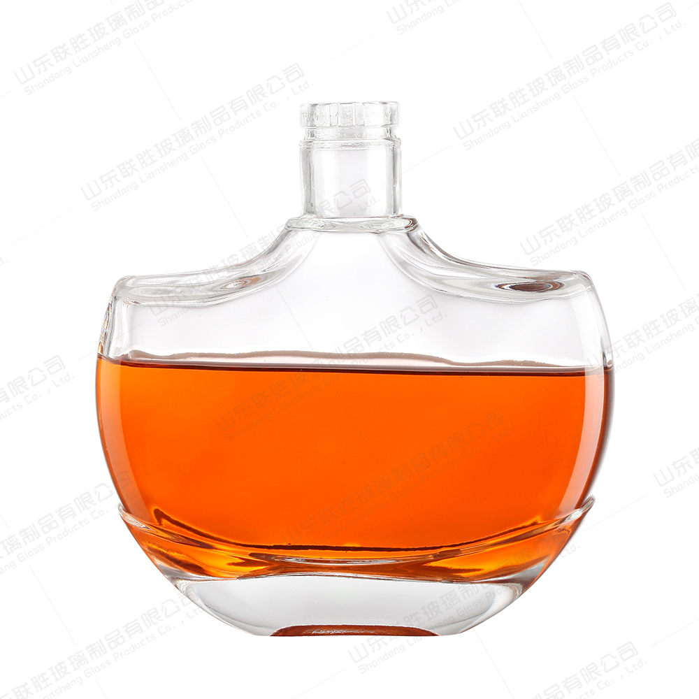 Custom Logo Glass Water Juice Wine Bottle Healthy Lead-free Glass Base Material Glass