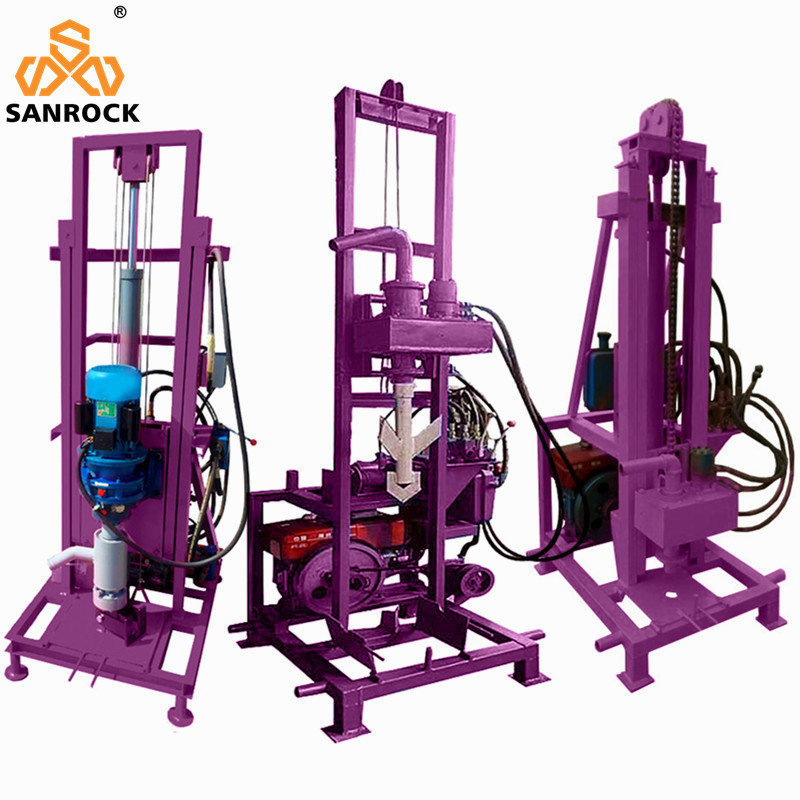 Portable Water Drilling Machine High Drilling Efficiency Trailer Mounted Water Well Drilling Rig Machine