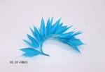 Millinery supplies goose feather flower mount with wire accessory