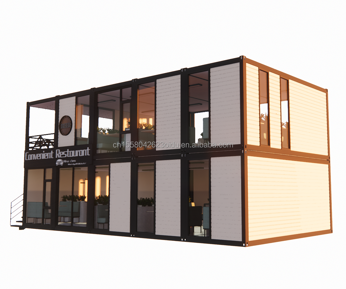 Container Houses Wall 50/75/100mm Wave Sandwich Panel Foldable Expandable Prefab House Villa