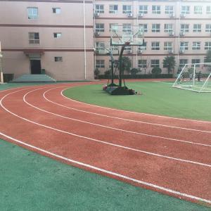 Quality Semicircle Area Prefabricated Synthetic Sports Surfaces Track Red wholesale