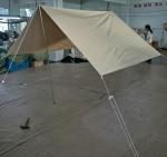 White Outdoor Canvas Tent / Waterproof Teepee Bell Tent For Family Anti-UV
