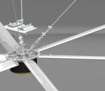 220 Volt Air Cooling Ventilation 5 Blade Ceiling Pmsm Fan