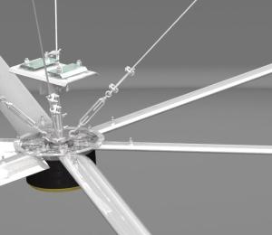 Quality 65RPM 20FT Waterproof Alloy Aluminum Blade Ceiling Fan wholesale