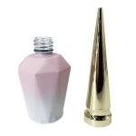 Empty Frosted Pink 12ml 15ml Nail Polish Bottles Leak Proof