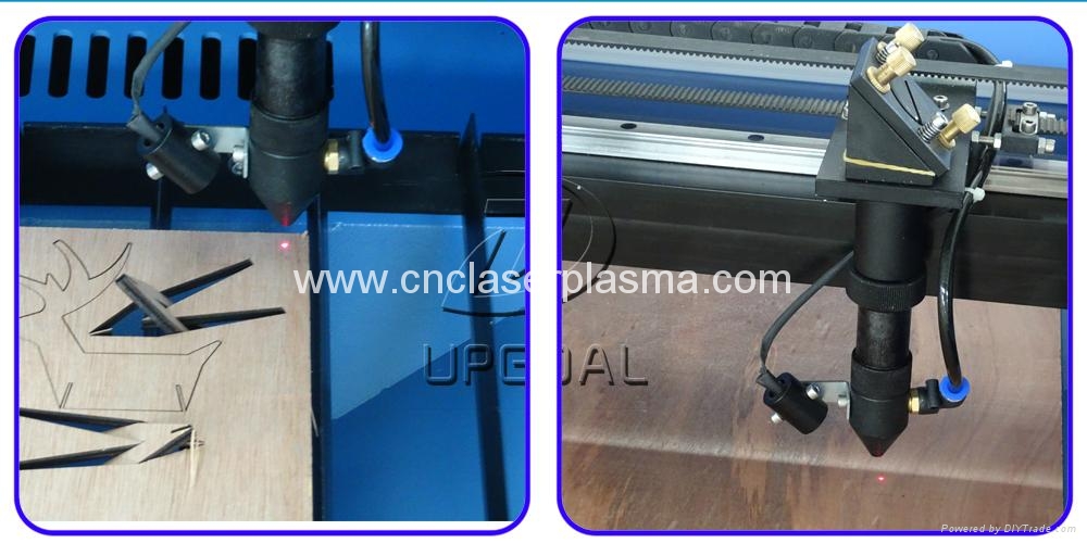 Co2 laser head with infrared positioning