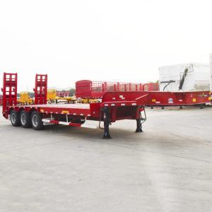 Quality Heavy Duty Cargo Drop Deck Q345B 80T Low Bed Semi Trailer wholesale