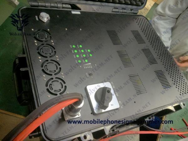 Military 350W High Power GSM 3G 4G Cell Phone Signal Jammer MultiBand Waterproof