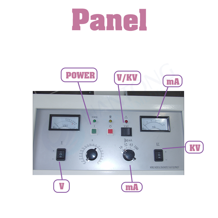 Portable x-ray equipment with 100mA