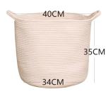 Decorative Custom Woven Cotton Rope Laundry Toys Candy Storage Fabric Container