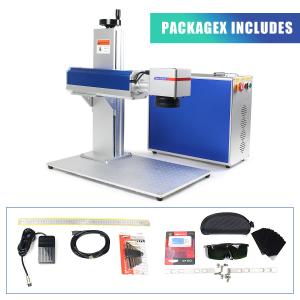 Quality Stainless Steel Fiber Laser Marking Machine Raycus Max JPT Rotary Axis 20W-100W wholesale