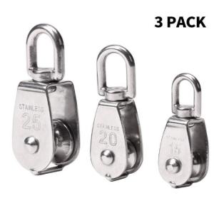 Quality Stainless Steel Single Wheel Swivel Eye Pulleys Lifting Pulley Block wholesale