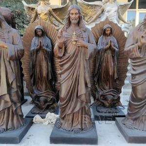 Quality Bronze Life Size Christ Jesus Statues Church Christian Religious Divine Mercy Brass Sculpture Antique Outdoor Stock wholesale