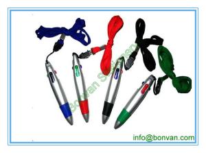 Quality neck promotional pen, gift neck pen with lanyard wholesale