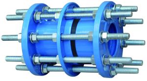 Quality 1.6Mpa EPDM Anti Rust Blue color Steel Di Pipe Dismantling Joint wholesale
