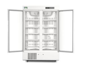 Quality 2-8 Degree 656L Double Door Pharmacy Biomedical Vaccine Storage Refrigerator For Drugs Fridge wholesale