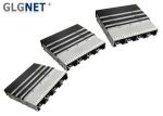 Custom Ganged SFP28 Cage Assembly Black Oxide Treatment On Surface