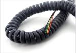 1P × 30AWG + 3C × 30AWG Multi Strands 5 Core 80℃ 30V Spiral Cable TPU Material