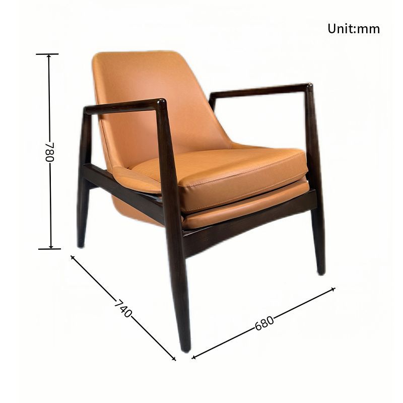 Wholesale Modern Durable Solid Wood PU Leather Living Room Hotel Furniture Chair